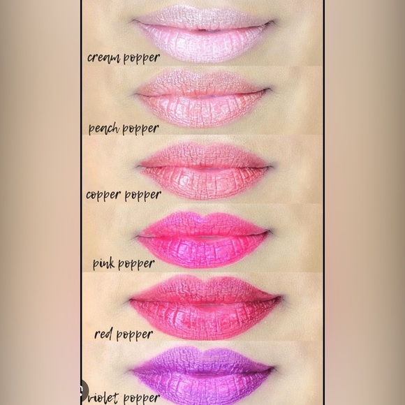 Pop Beauty Topper Popper Metallic Lip Stain Pink Popper NIB - Picture 3 of 5